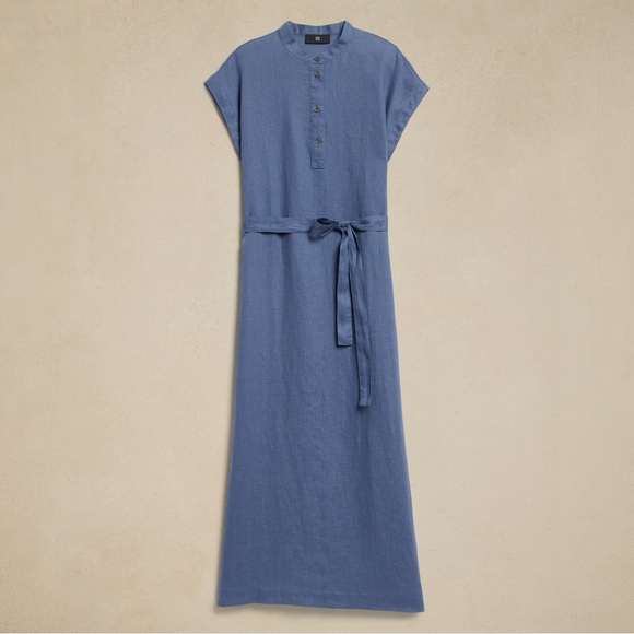 NWT Banana Republic Linen Kaftan Dress - Picture 4 of 6